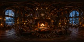 Cozy cabin environment